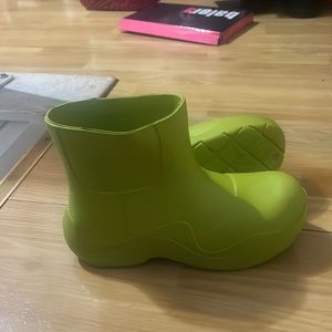 Green Rain boots